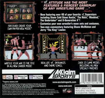 WWF Attitude (US) box cover back